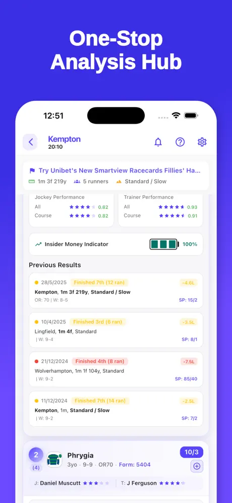 RaceBrain form analysis